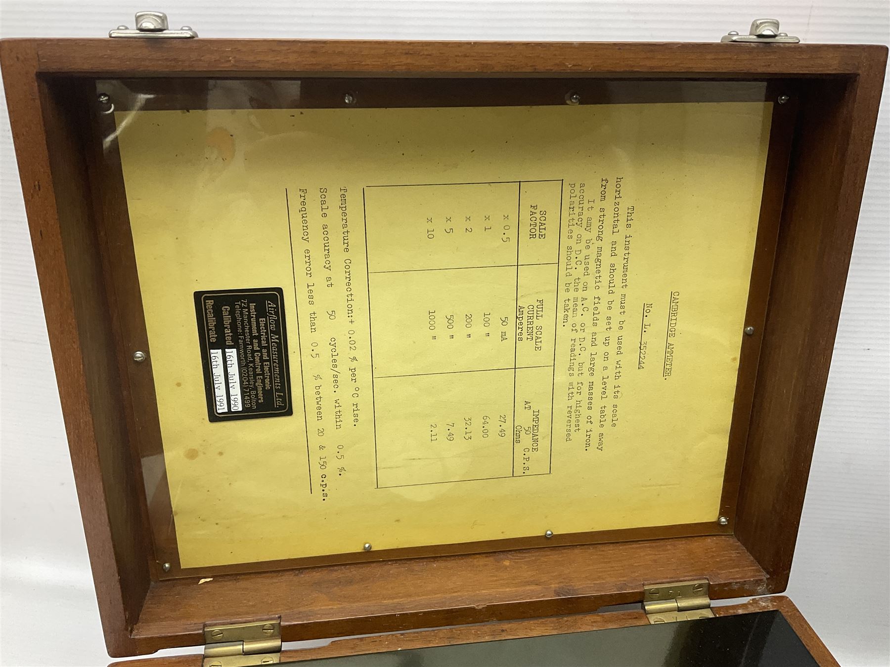 Cambridge Scientific Instrument Co voltmeter - Image 5 of 8