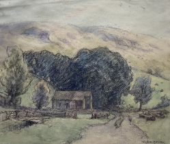 Nelson Ethelred Dawson (British 1860-1941): 'Thorpe Crags - Wharfedale'