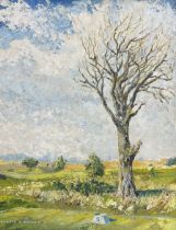 Edward W Magnay (20th century French): 'Temporary Tree'