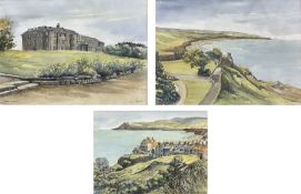 Jane Pearson (Yorkshire 20th century): 'Raven Hall' at Ravenscar