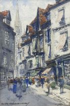 Victor Noble Rainbird (British 1887-1936): Street in 'Normandy'