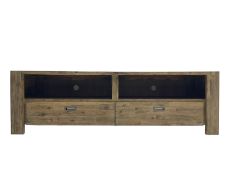 Contemporary hardwood television stand