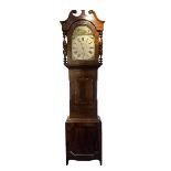 Late 19th century 30 hour mahogany longcase clock