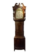 Late 19th century 30 hour mahogany longcase clock