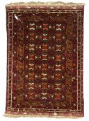 Persian maroon ground rug
