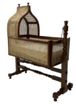 Victorian mahogany rocking crib