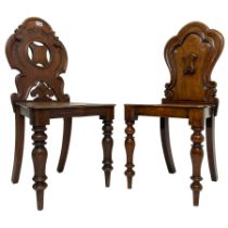 19th century mahogany hall chair