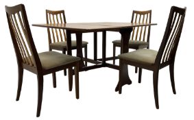 G-Plan - teak folding dining table (91cm x 136cm