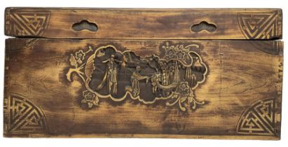 Mid-20th century carved camphor wood blanket box