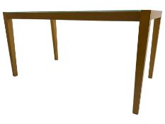 Contemporary beech framed dining table