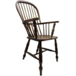 Early 19th century elm Windsor chair