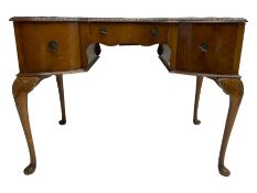 Early 20th century Queen Anne design walnut writing desk