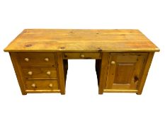 Large pine desk