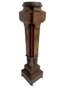 Late Victorian rosewood torchère