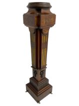 Late Victorian rosewood torchère