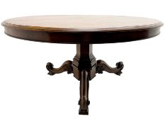 Early Victorian mahogany breakfast table
