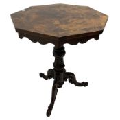 Victorian figured mahogany tripod table