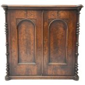 Victorian lacquered mahogany cupboard