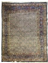 Persian indigo ground rug