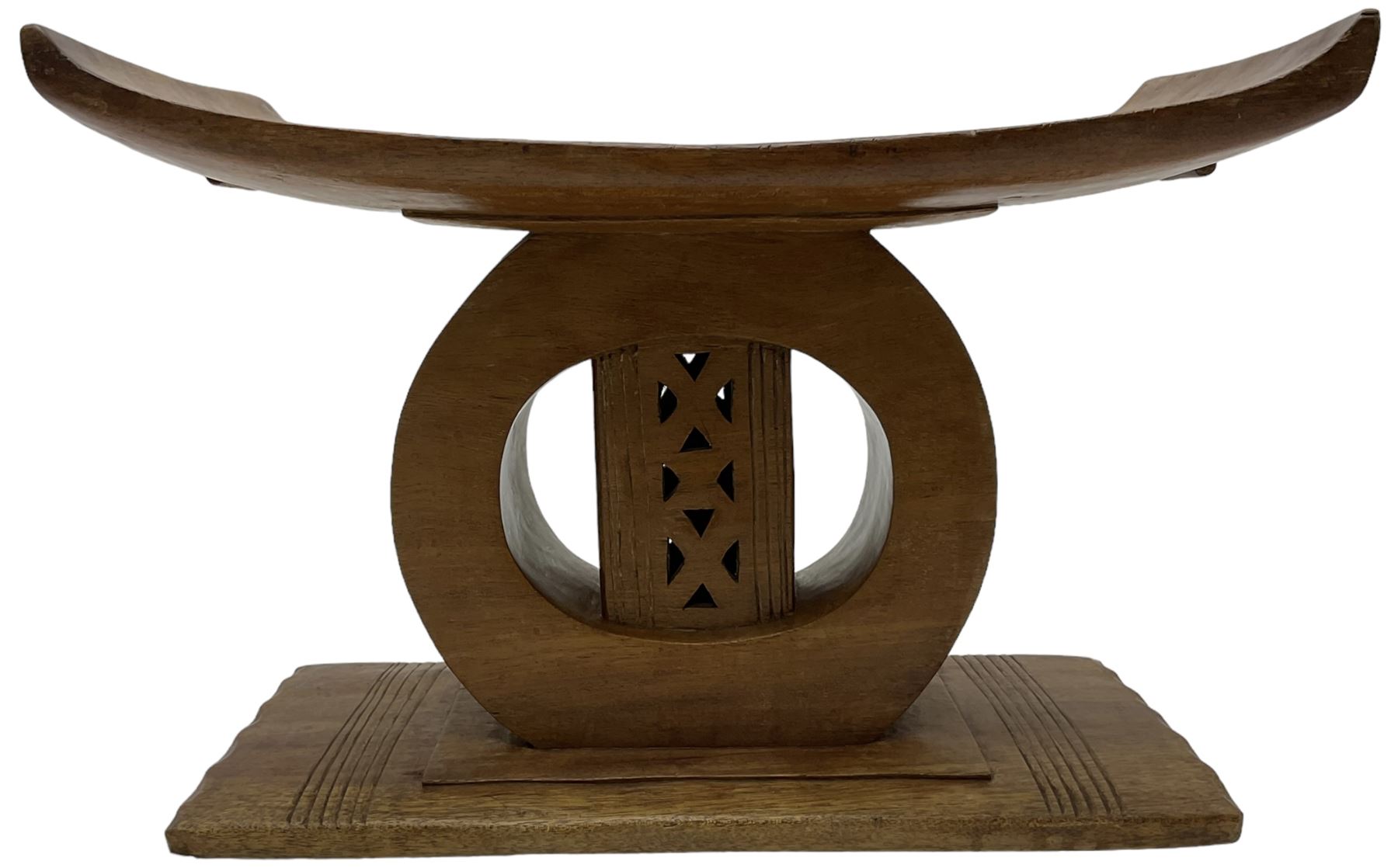 20th century African Ashanti hardwood stool - Image 7 of 10