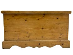 Victorian waxed pine blanket box