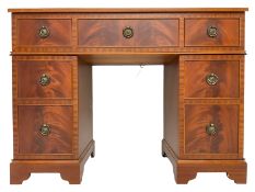Music system in the form of a Georgian design twin pedestal desk