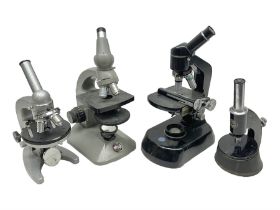 Four microscopes