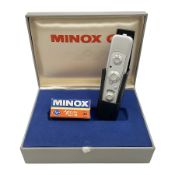 Minox C camera with 'Minox 1:3.5 f=15mm' lens