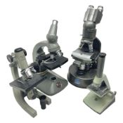 Four microscopes