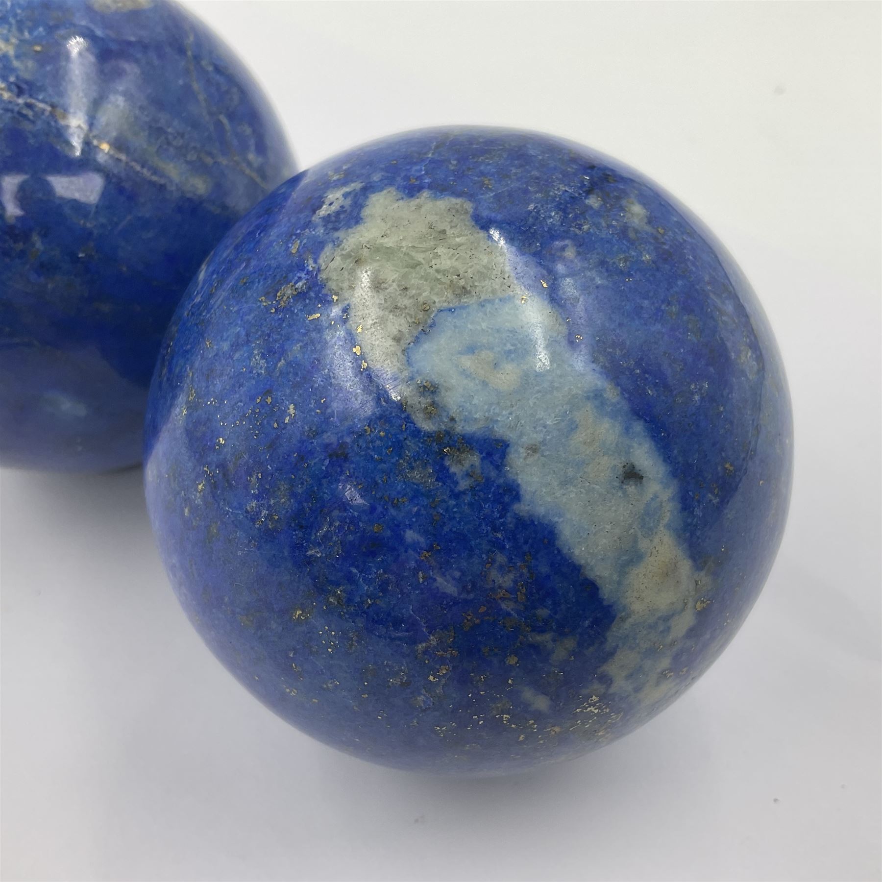 Pair of Lapis lazuli spheres - Image 8 of 8