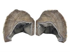 Pair of Dugway geode