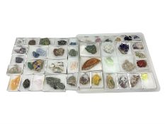 Collection of forty-one mineral specimens