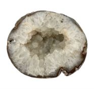 Amethyst crystal geode cluster