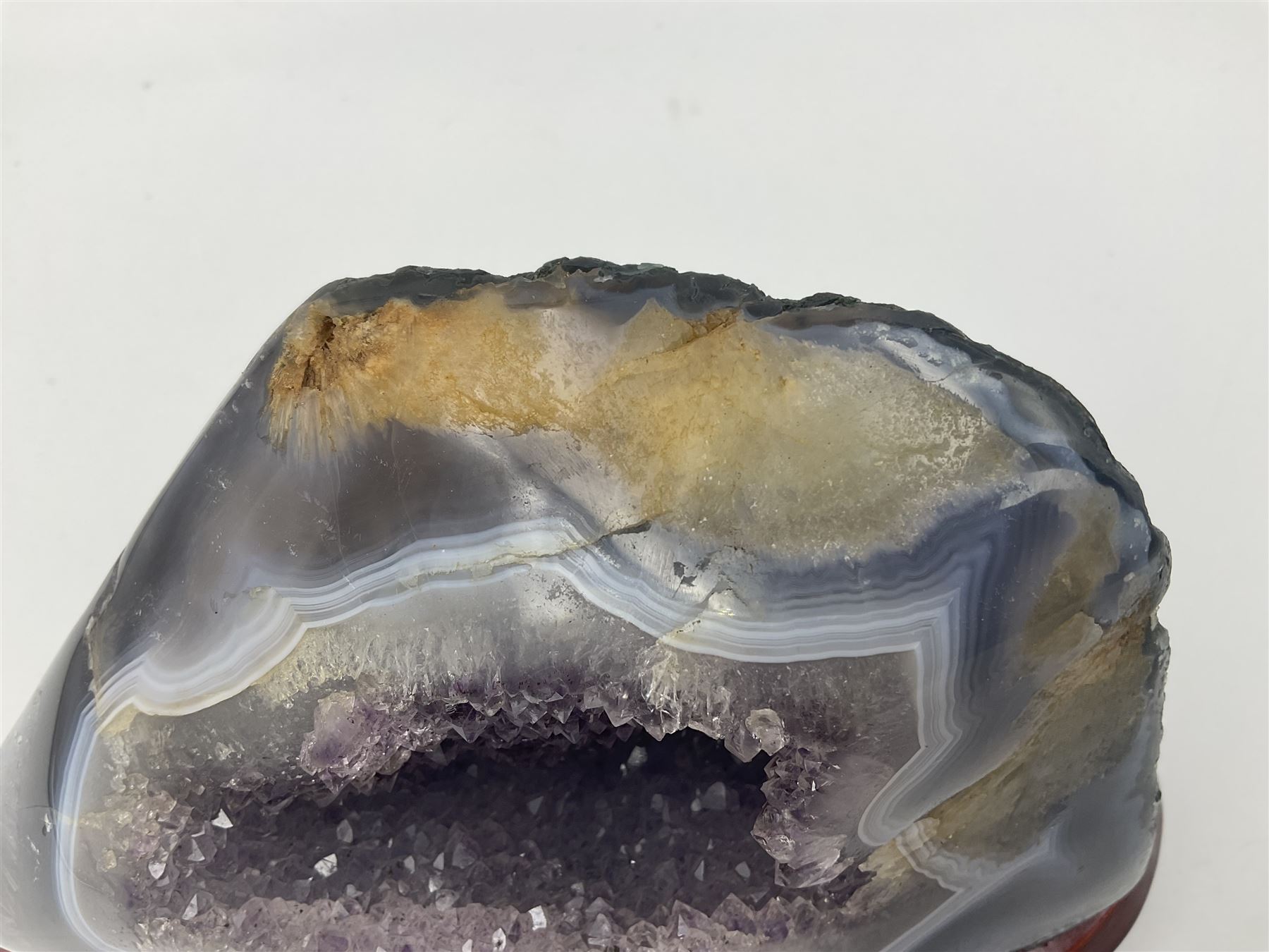 Amethyst crystal geode cluster - Image 3 of 8