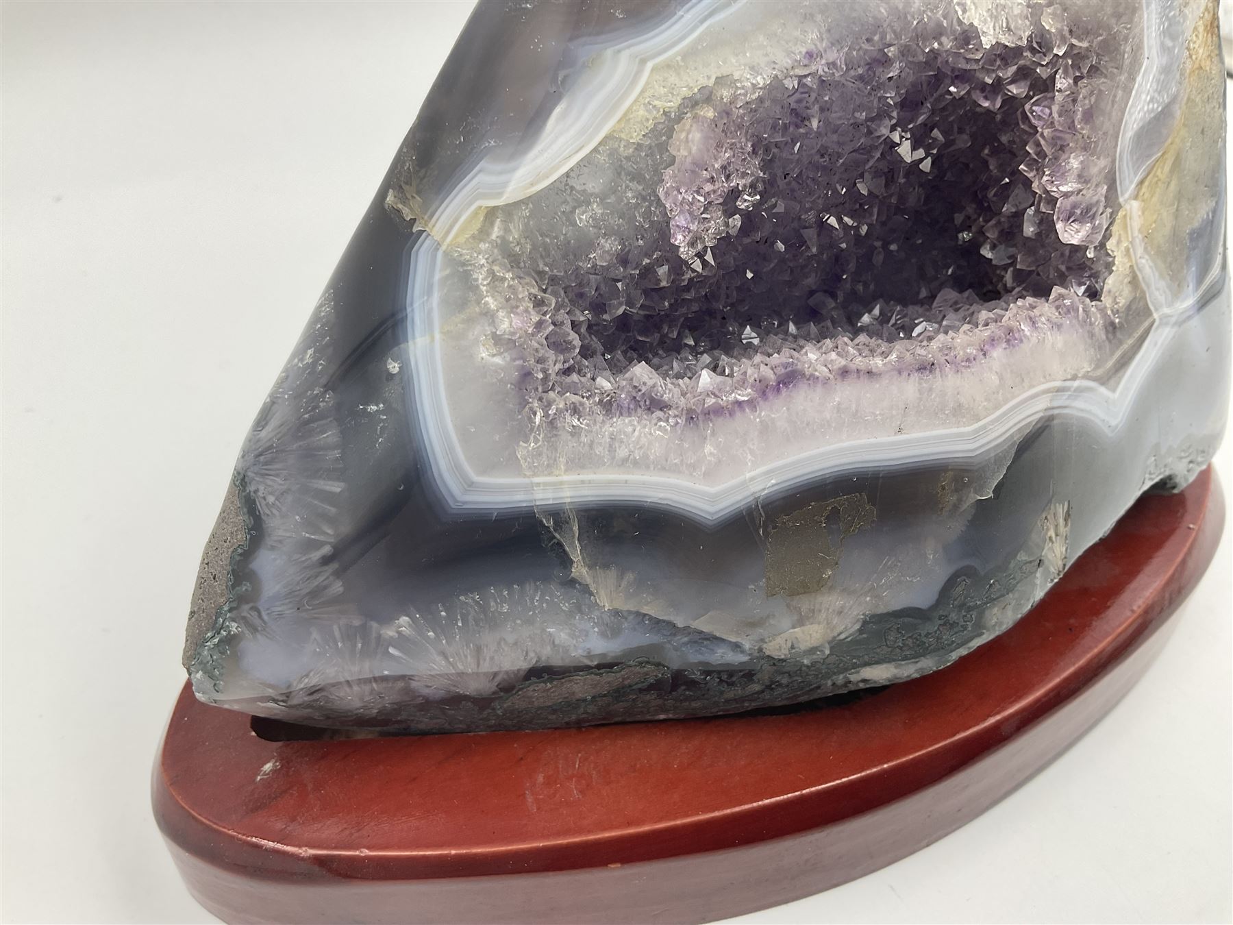 Amethyst crystal geode cluster - Image 5 of 8