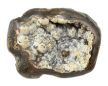 Agate crystal geode cluster