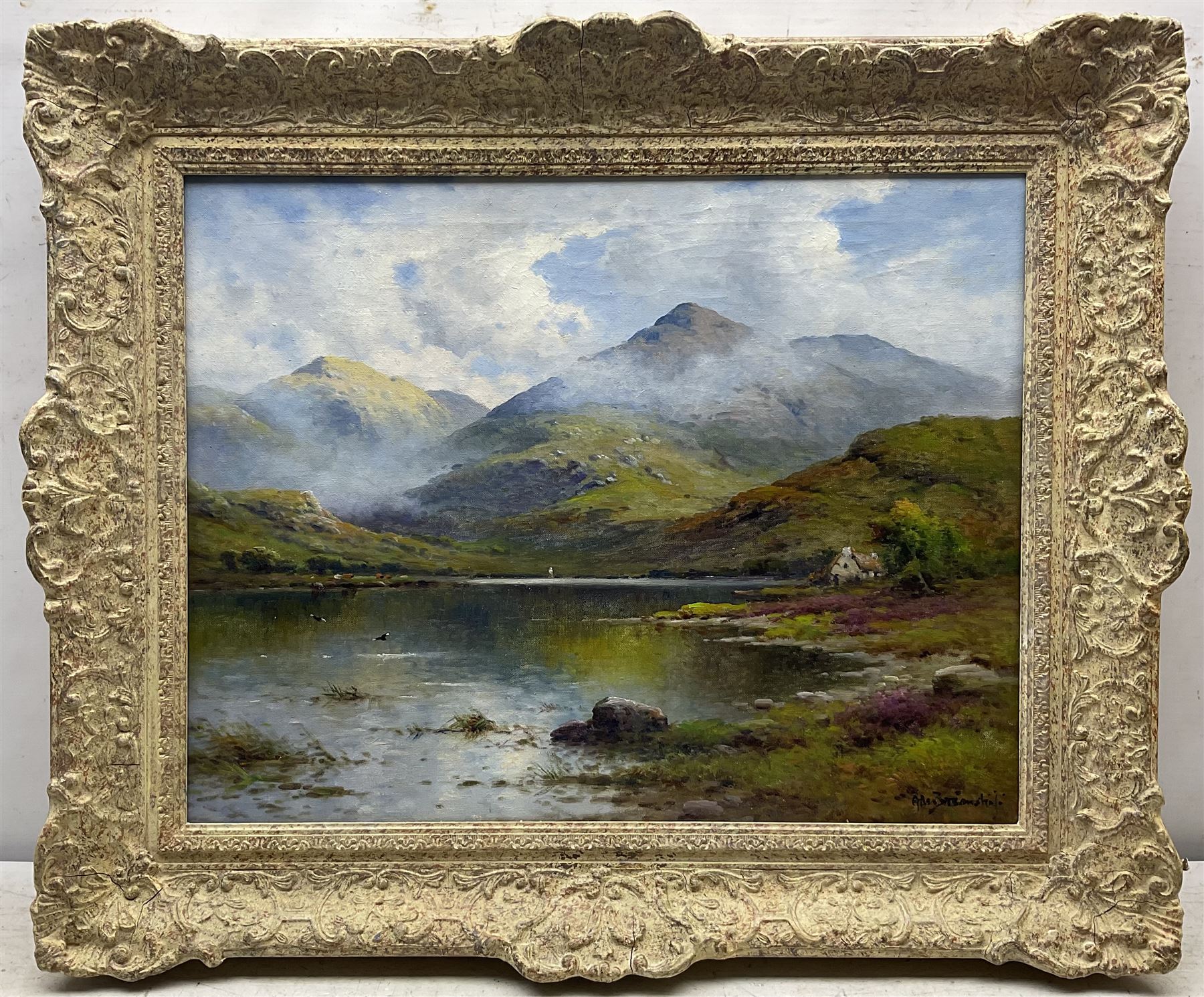 Alfred Fontville de Breanski Jnr. (British 1877-1945): 'In the West Highlands - Summer Morning Loch - Image 2 of 4