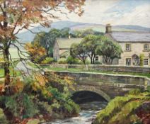 Walter Cecil Horsnell (British 1911-1997): 'Bridge End Ramsgill' Yorkshire Dales
