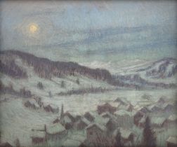 William Samuel Horton (American 1865-1936): Mountain Scene