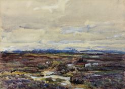 Rowland Henry Hill (Staithes Group 1873-1952): On the Moors