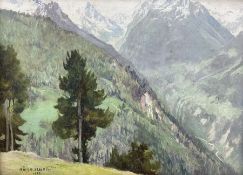 Mary Dawson Elwell (British 1874-1952): 'The *** from Chandolin Val d'anniviers Valais'