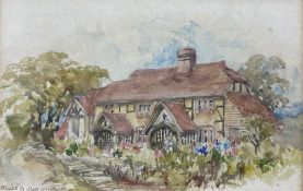 Mary Weatherill (British 1834-1913): Cottage Scene