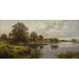 Creswick Boydell (British fl.1889-1916): 'Luddington on the Avon' Warwickshire