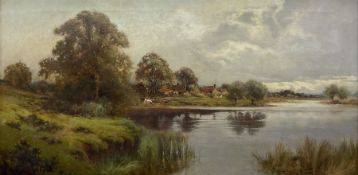 Creswick Boydell (British fl.1889-1916): 'Luddington on the Avon' Warwickshire