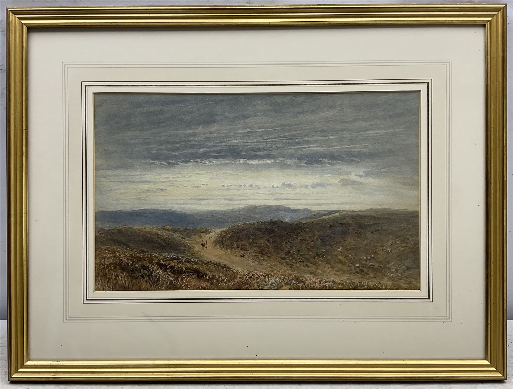 George Weatherill (British 1810-1890): Track on the North Yorkshire Moors - Image 2 of 4