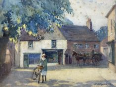 Percy Morton Teasdale (Staithes Group 1870-1961): 'Old Shop at Rickmansworth'