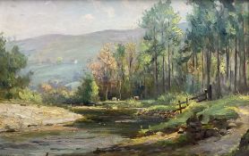 Ernest Higgins Rigg (Staithes Group 1868-1947): Swaledale Landscape