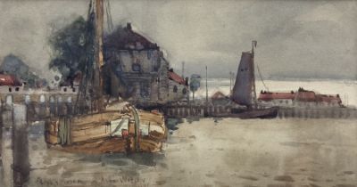 Frank Henry Mason (Staithes Group 1875-1965): 'On the Dutch Coast'