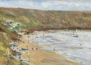 Neville Barker (Yorkshire 1949-2008): 'The Beach at Filey'