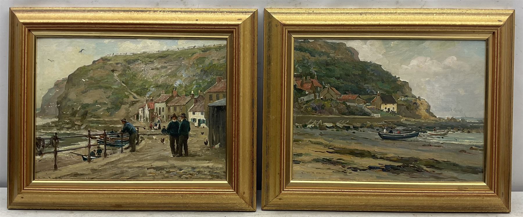 Ernest Higgins Rigg (Staithes Group 1868-1947): Staithes and Runswick Bay - Image 2 of 6